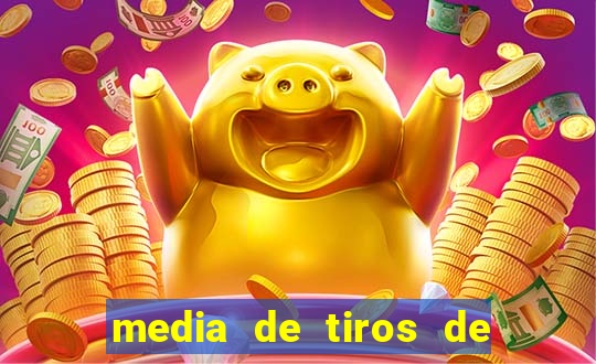 media de tiros de meta por jogo